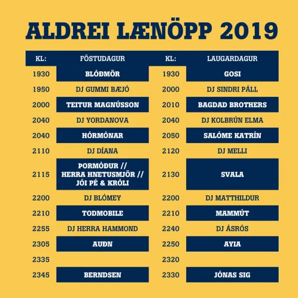 LÆNÖPPIÐ 2019! - mynd 1